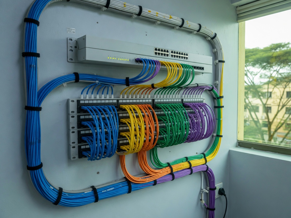 Structured cabling and a network switch