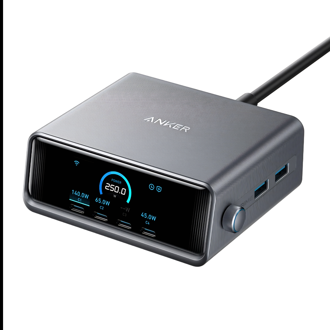 ANKER PRIME 250W GAN DESKTOP CHARGER (6 PORTS)