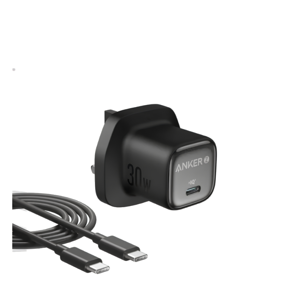 ANKER ZOLO CHARGER (30W, PD 3.0, WITH 1.0M C TO C CABLE)