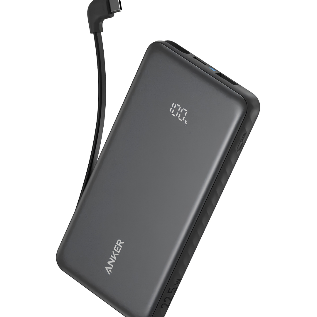 ANKER ZOLO POWER BANK (10K, 22.5W, BUILT-IN USB-C CABLE) A110DH11